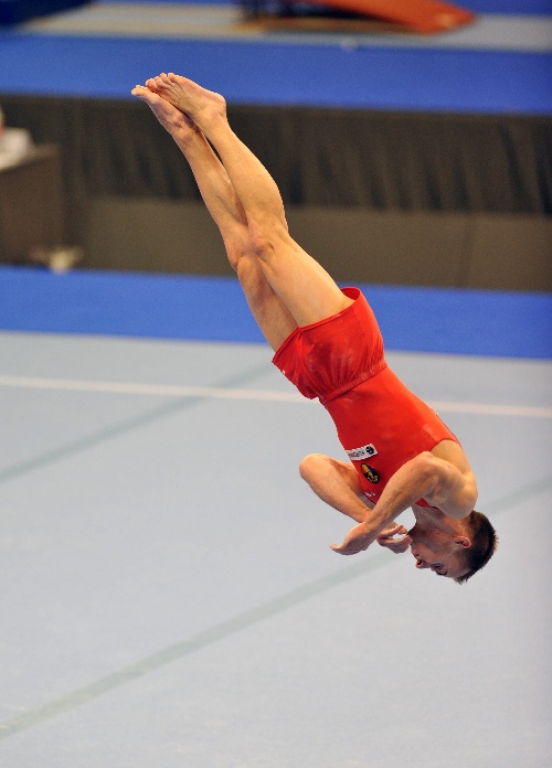 罗马尼亚男子体操选手夺得金牌